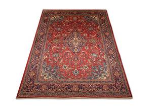 Sarough - 327x217cm Rot - Naturfaser - 217 x 1 x 327 cm