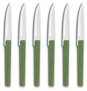 Steakmesser Green Willow (6er-Set) Grün - Metall - Tiefe: 5 cm