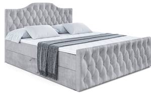 Boxspringbett VILA-1-Z Grau - Breite: 160 cm - H3