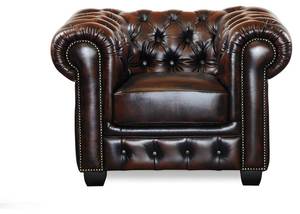 Ensemble canapé fauteuil  BRENTON Marron foncé