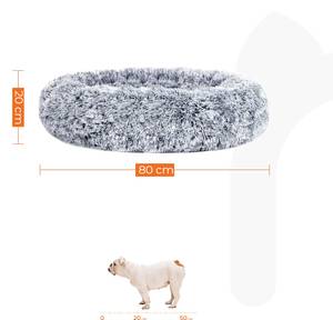 Hundebett Auckland Grau - Textil - 80 x 20 x 80 cm