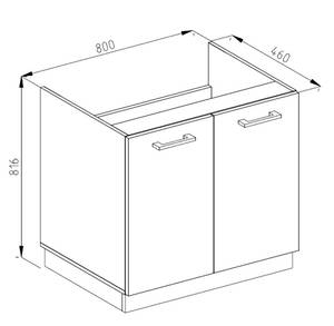 Spülenunterschrank R-Line 36561 Schneeweiß - Weiß