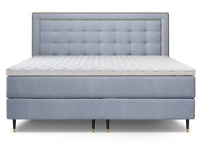 Boxspringbett Adore Taschenfederkern Hellgrau - Breite: 200 cm