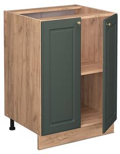 Meuble bas de cuisine Fame-Line 38325 Marron - Vert - Bois manufacturé - 60 x 82 x 51 cm