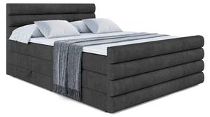 Boxspringbett CELESTIA-Z KING Schwarz - Breite: 200 cm