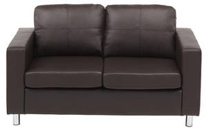 Sofa ACKLEY Braun - Kunstleder - 75 x 77 x 140 cm