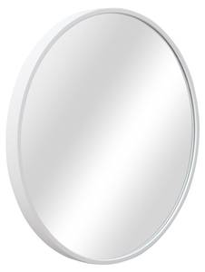 Miroir mural Modugno rond Blanc - 50 x 50 cm