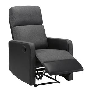 Fauteuil relax LOVA Gris - Bois massif - 64 x 102 x 95 cm