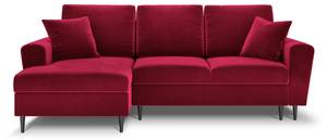 Schlaf-Ecksofa + Box MOGHAN 4 Sitzplätze Rot