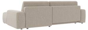 Ecksofa Hartmut mit Schlaffunktion Beige - Armlehne beidseitig montierbar - Ecke davorstehend rechts