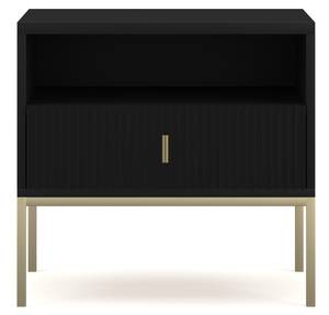 Nachttisch MAGGIORE NS54 1D Schwarz - Gold