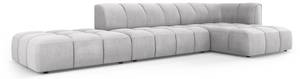 modulares Ecksofa SERENA 5 Sitzplätze Hellgrau