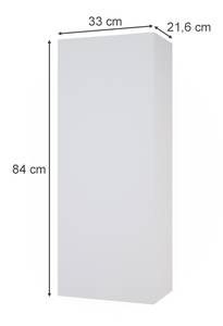 Hängeschrank Gloria Weiß Weiß - Holzwerkstoff - 33 x 84 x 21 cm