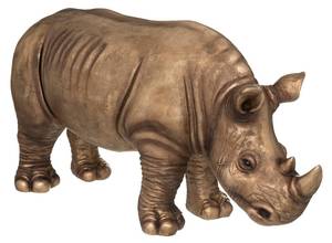 Statue RHINOCEROS Gold - Stein - 32 x 45 x 86 cm