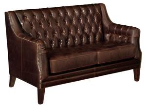 Sofa COLBERT Braun - Echtleder - 84 x 84 x 138 cm