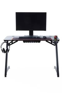 Gaming Desk Basic Carbonoptik / Schwarz