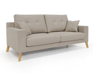 Danish Linearsofa Beige - Breite: 186 cm