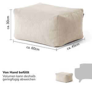 Pouf Cord Der Ruhestifter Beige