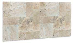 Selbstklebendes Wandpaneel Stein Beige - Kunststoff - 100 x 50 x 50 cm