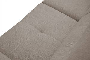 Ecksofa 4-Sitzer Matera Taupe - Ecke davorstehend links - Longchair davorstehend links - Ottomane davorstehend links