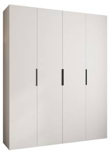 Drehtürenschrank Como 4 Schwarz - Weiß - 200 x 40 cm