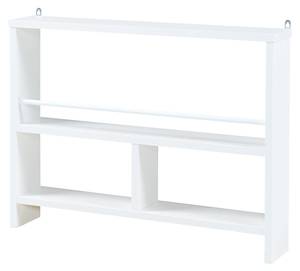 Étagère murale Piteå Blanc - Bois manufacturé - Métal - 11 x 45 x 60 cm