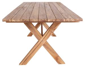 Table de jardin Muline Marron - Bois massif - 90 x 75 x 200 cm