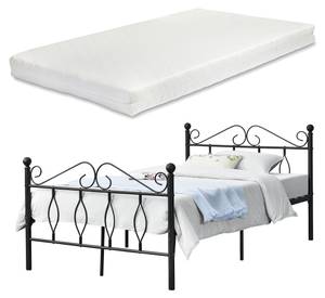 Metallbett Apolda mit Matratze Breite: 125 cm