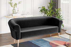 Sofa Emilia (3-Sitzer) Schwarz