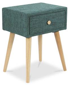 Table de chevet 1914 Bleu - Marron - Turquoise - Textile - 46 x 62 x 37 cm