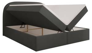 Boxspringbett ZEN mit Bettkasten Dunkelgrau - Breite: 200 cm - H2