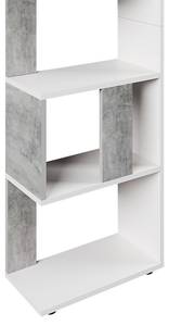 Raumteiler 45cm Beton/Weiß 5 Fächer Beton Dekor - Weiß