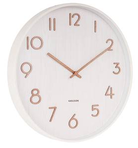 Horloge Pure Blanc - Bois manufacturé - 60 x 60 x 6 cm