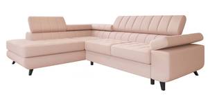 Ecksofa Nord Premium Rosé - Ecke davorstehend links