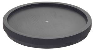 Plateau tournant Lazy Susan HOME EDIT Noir - Bois manufacturé - 23 x 3 x 23 cm