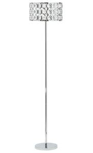 Grande lampe TENNA Argenté - Métal - 35 x 160 x 35 cm