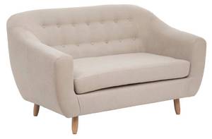 RETRO-Sofa Beige - Tiefe: 150 cm