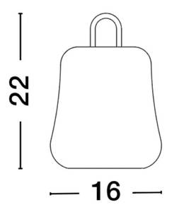 Akkuleuchte JIGRA Höhe: 22 cm