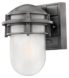 Wandlampe CAPALDI Grau - Weiß - Durchmesser Lampenschirm: 14 cm