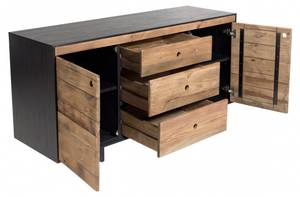 Buffet ANDREA Braun - Holz teilmassiv - 48 x 76 x 150 cm