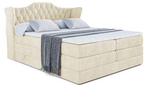 Boxspringbett VILA KING Ecru - Breite: 200 cm