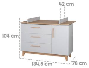 Commode à langer Caro II Profondeur : 135 cm