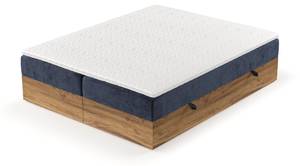 Boxspringbett Faro Marineblau - Breite: 160 cm - H4