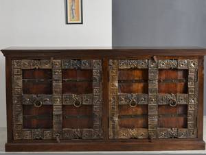 ALMIRAH Sideboard Braun - Massivholz - 180 x 90 x 45 cm