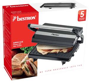 Panini-Grill Schwarz - Kunststoff - 24 x 9 x 27 cm