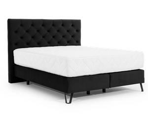 Boxspringbett BALIAN Schwarz - Breite: 198 cm