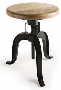 Tabouret industriel Marron - Métal - 35 x 48 x 41 cm