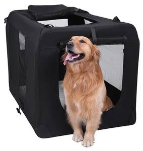 Hundebox Luanda Schwarz - Textil - 91 x 63 x 63 cm