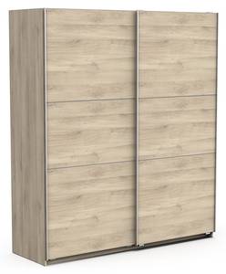 Armoire 2 portes coulissantes Marron - Bois manufacturé - 60 x 203 x 179 cm