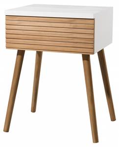 Nachttisch 1 Schublade Beige - Holzwerkstoff - 34 x 56 x 40 cm